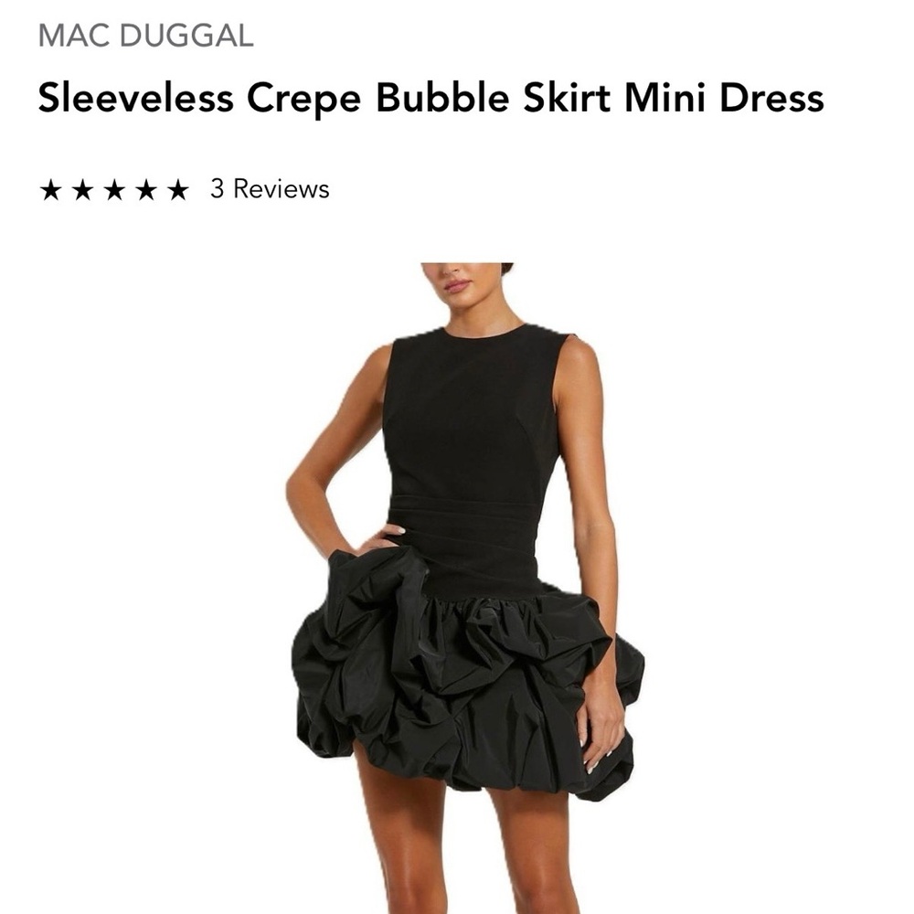 Mac Duggal black dress